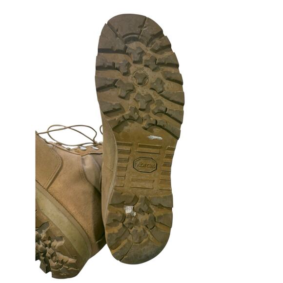 McRae Tan Military Combat Boots Vibram Sole Lace Up Men’s Size 10.5R - Picture 6 of 9